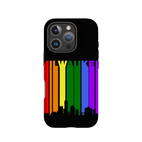 Milwaukee Wisconsin Rainbow LGBT Gay Pride IPhone Cases