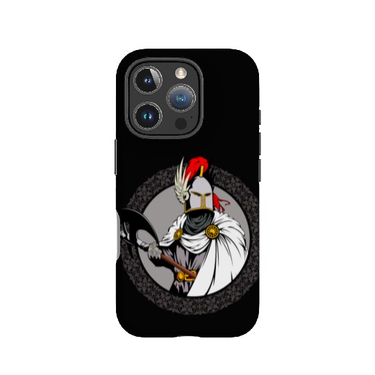ancient warrior Sparta ax helmet raincoat pattern IPhone Cases