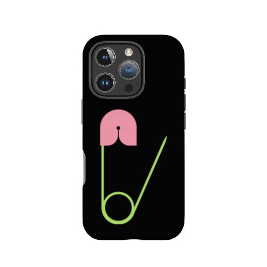 Safety pin open IPhone Cases
