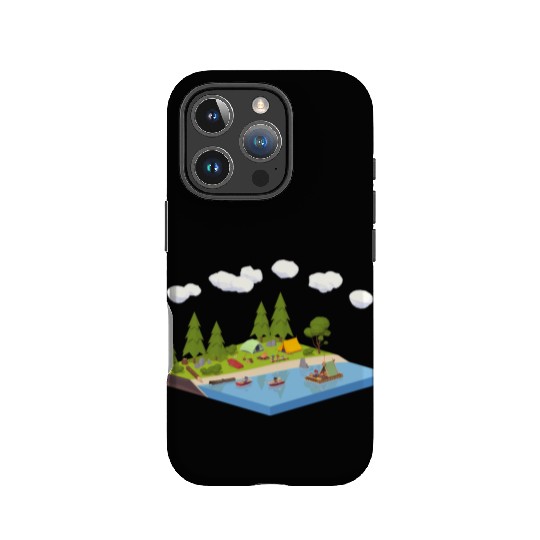 camping landscape IPhone Cases