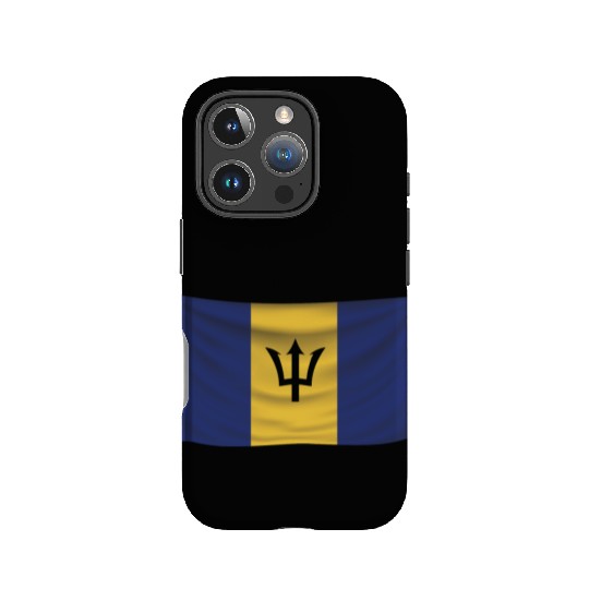 flag barbados IPhone Cases