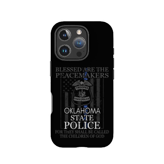 Oklahoma Highway Patrol Saint Michael Police Prayer IPhone Cases