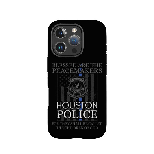 Houston Police Support Saint Michael Police Officer Prayer IPhone Cases