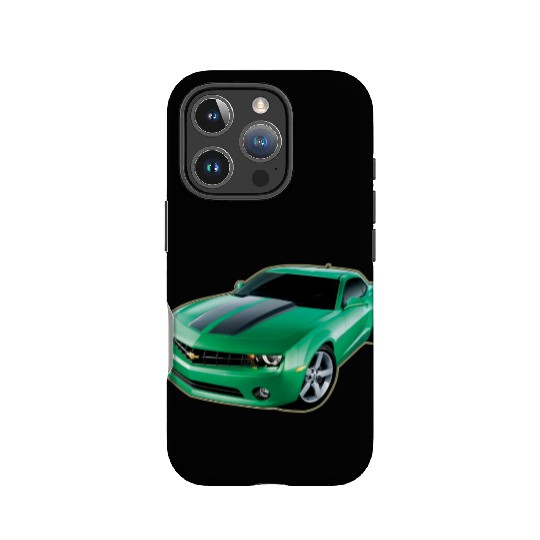 GREEN CHEVY CAMARO IPhone Cases