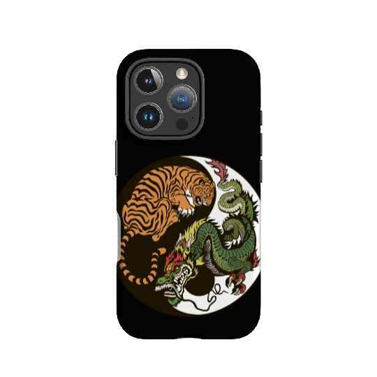 Yin yang tiger & dragon IPhone Cases