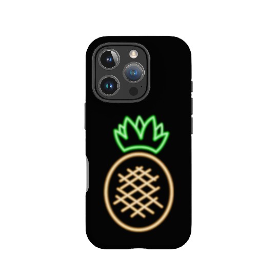 Neon Pineapple Pocket Glow Party Fruit Costume IPhone Cases