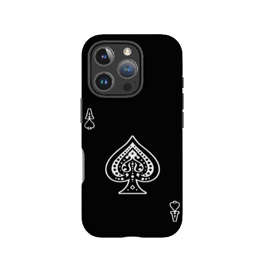 Ace Of Spades Playing Card A o s Aos Black Gamblin IPhone Cases