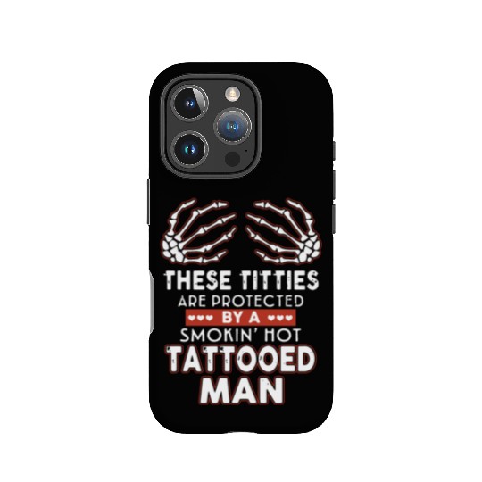 there titties are protected by a smoking hot tatto IPhone Cases