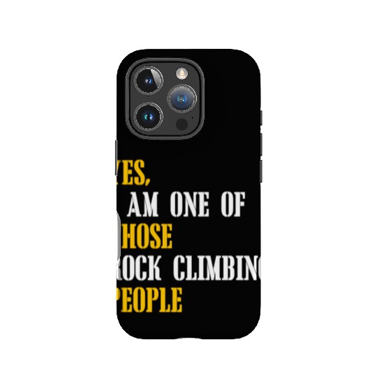 Rock climbing people IPhone Cases