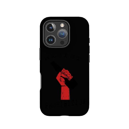 Resist Prohibition, Fist and Beer Bottle Design IPhone Cases