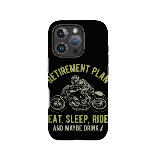 Motorcycle Retirement Plan IPhone Cases