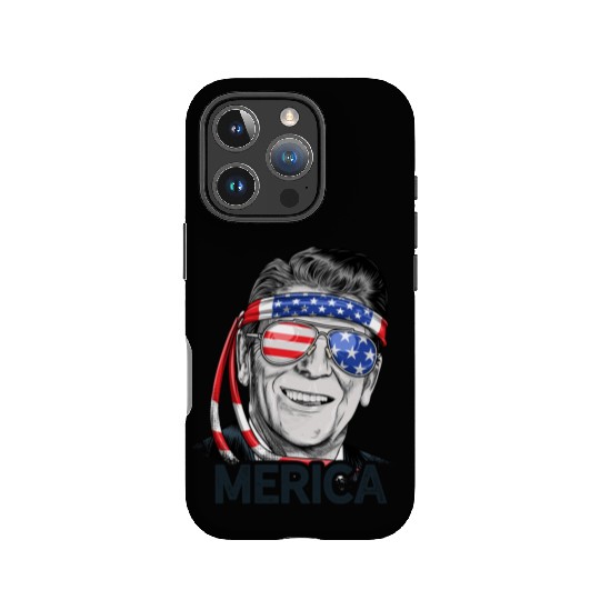 Reagan Ronald Merica 4th of July IPhone Cases Men Women US President Gifts