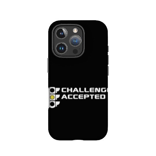 Challenge Accepted stoplight automotive mechanic c IPhone Cases