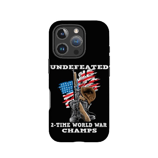 Undefeated World war 2 veteran IPhone Cases
