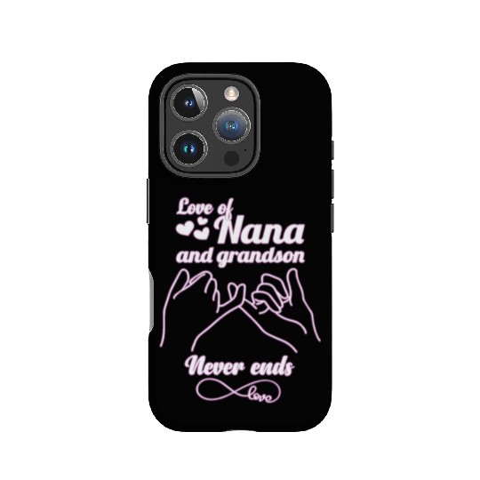 love of nana and grandson never end mother grandma IPhone Cases