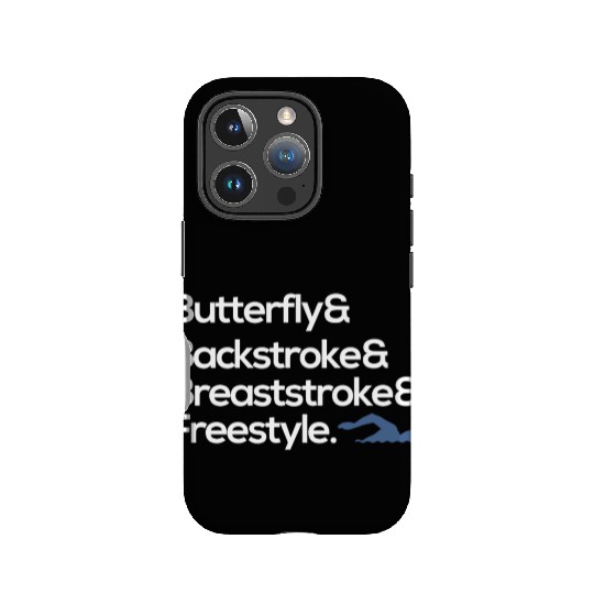 butterfly backstroke breaststroke freestyle swim IPhone Cases
