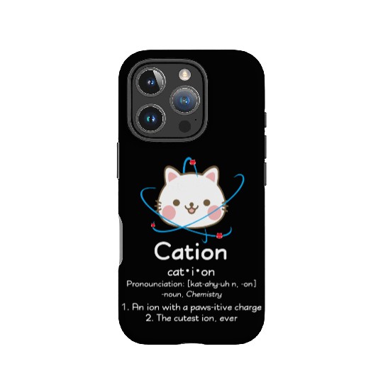 Geek - cations are pawesitive funny quote atom IPhone Cases