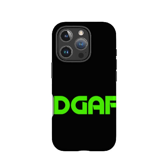 IDGAF (LIME GREEN PRINT) IPhone Cases