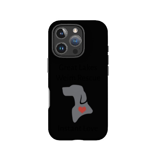 great lakes weim rescue instant love dog IPhone Cases
