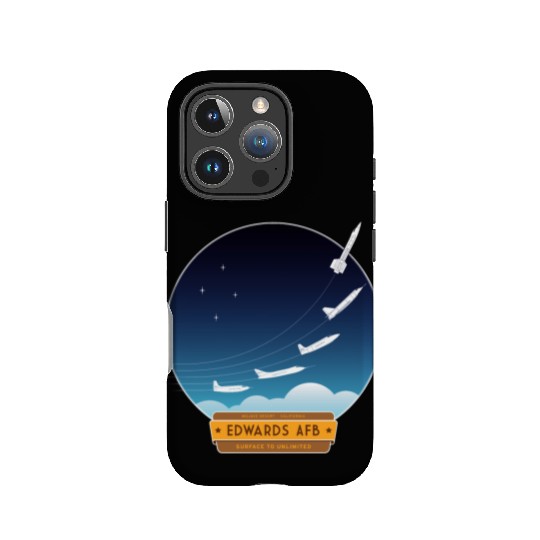 Edwards Air Force Base - yellow and brown logo IPhone Cases