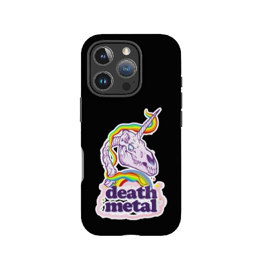 Death Metal Unicorn IPhone Cases