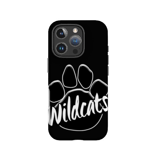 Wildcats Paw Print Mascot School Pride IPhone Cases