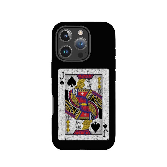 jack of spades playing card IPhone Cases