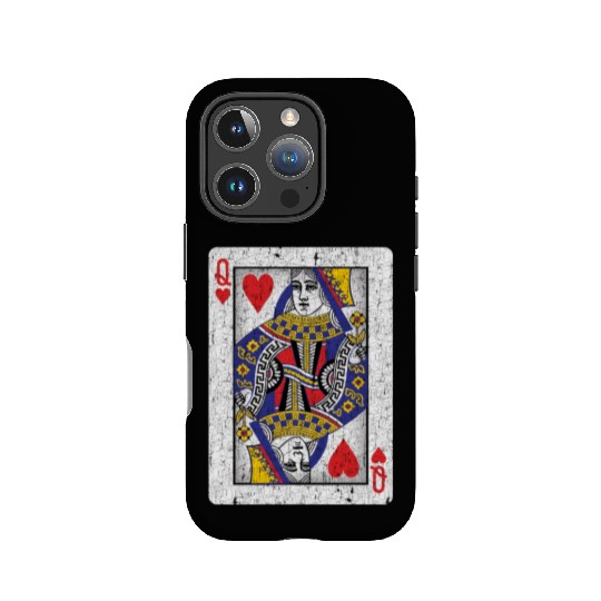 queen of hearts playing card IPhone Cases