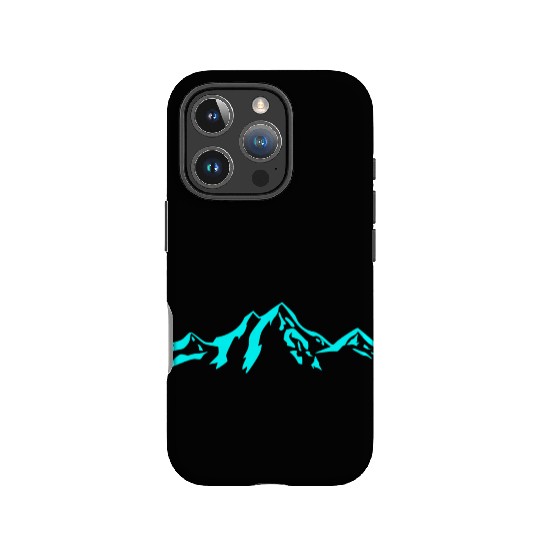 Bergkulisse / Mountains blue IPhone Cases