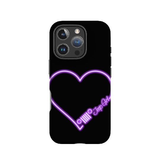 Jeep Love Purple Neon IPhone Cases