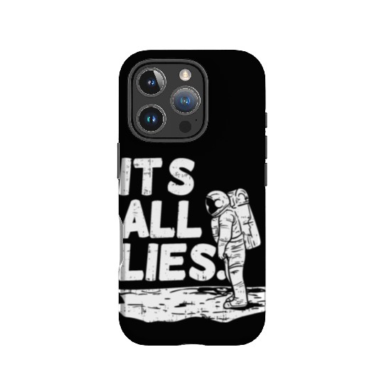Moon Landing Conspiracy Theory Illuminati Gift IPhone Cases