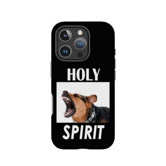 Holy Spirit dog barking IPhone Cases