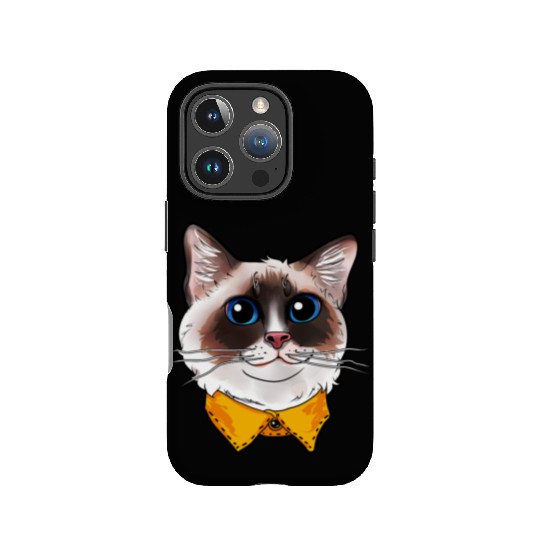 Ragdoll Cat Face Cats funny cute sweet Kitty gift IPhone Cases