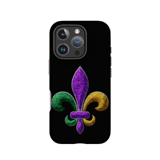 Mardi Gras New Orleans SaintsFleur De Lis Bling IPhone Cases