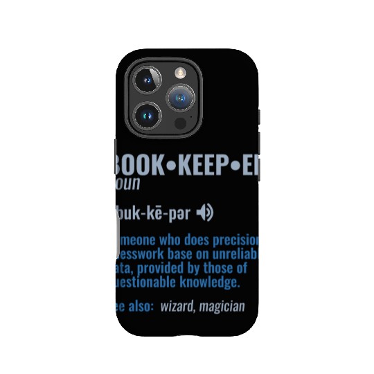 Bookkeeper Funny Definition Joke - Accountant IPhone Cases