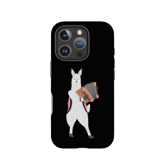 Cute Alpaca Llama Playing Accordion Musician Gift IPhone Cases