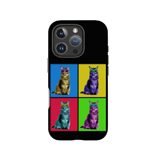 Trippy Pop Culture Retro Cat IPhone Cases