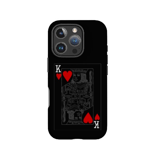 KING OF HEARTS PLAYING CARD IPhone Cases