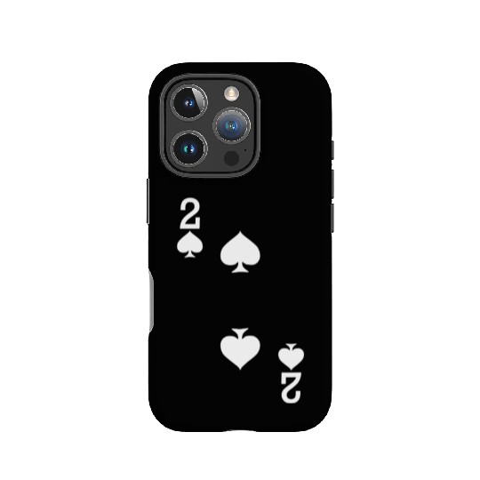 2 of Spades Playing Card Halloween Costume IPhone Cases