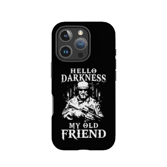 hello darkness my old friend smole patriotic veter IPhone Cases