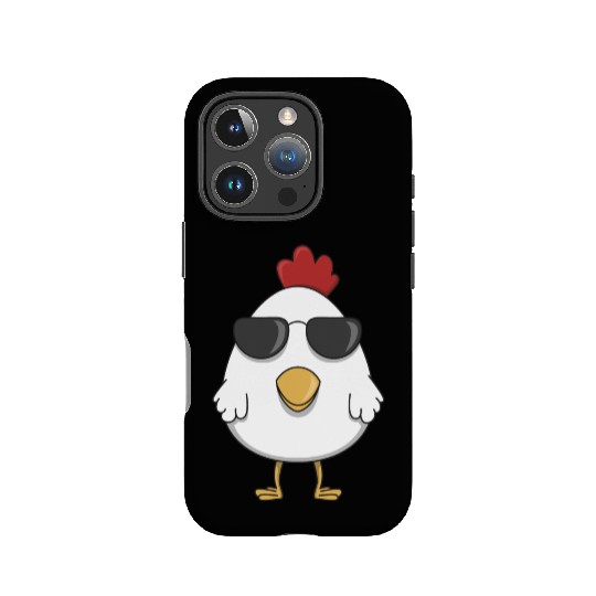 Chicken cool sunglasses farm animal chickens hen IPhone Cases