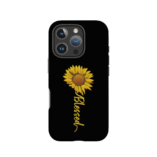 Cute Sunflower Blessed Faith Inspirational IPhone Cases