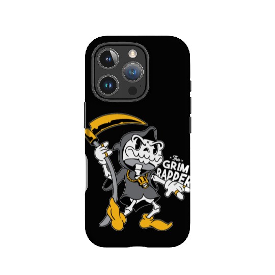 The grim reaper IPhone Cases funny the grim rapper