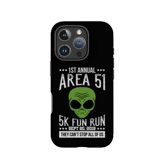 Area 51 Alien Fun run IPhone Cases