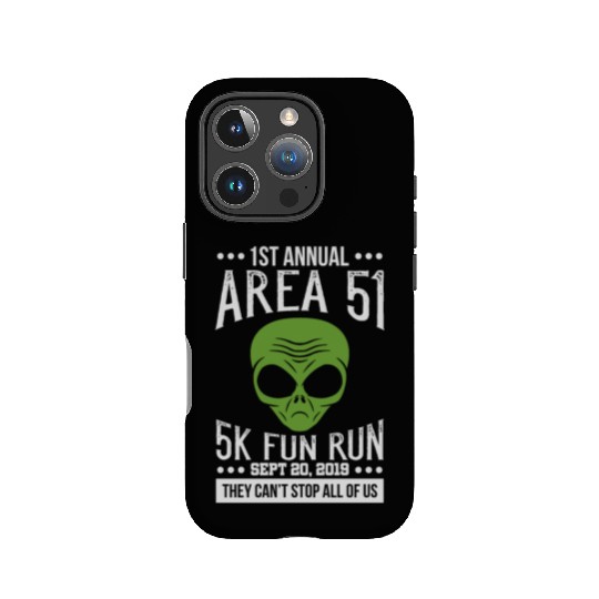 Area 51 Alien Fun run IPhone Cases