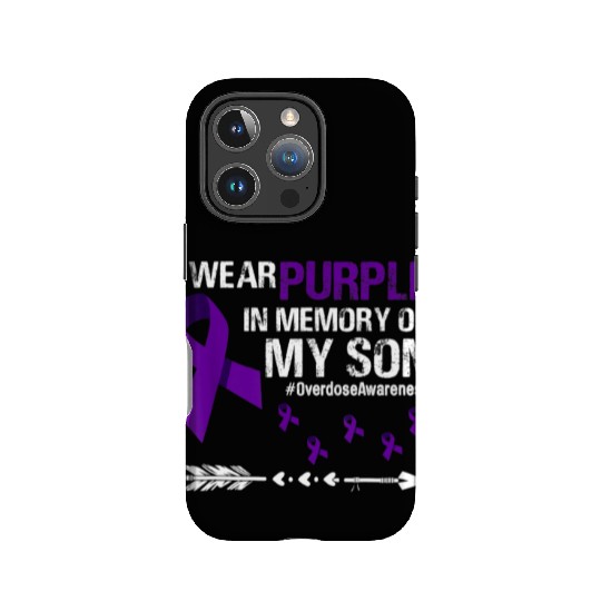 I Wear Purple For My Son Overdose Awareness IPhone Cases
