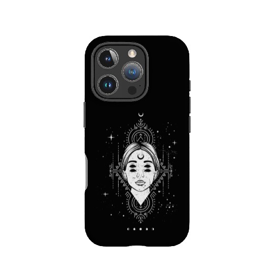 Occult Moon Baphomet Tarot Card Satanic Devil IPhone Cases