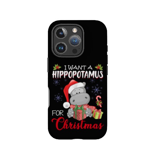 I Want A Hippopotamus For Christmas Xmas Hippo IPhone Cases