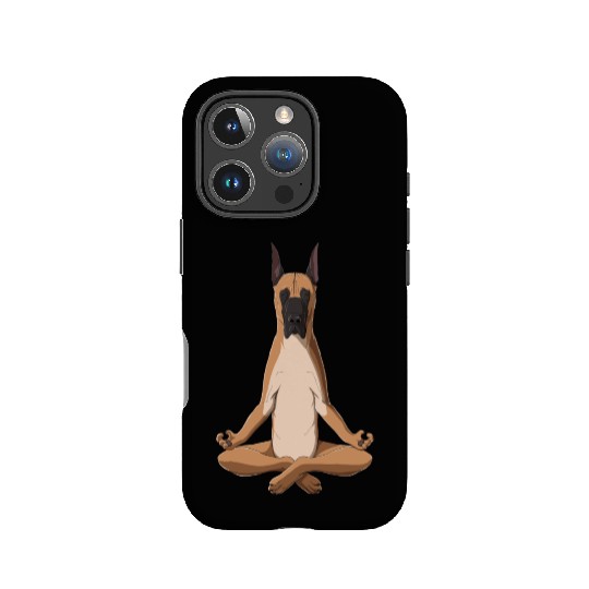 Yoga Great Dane Dog IPhone Cases