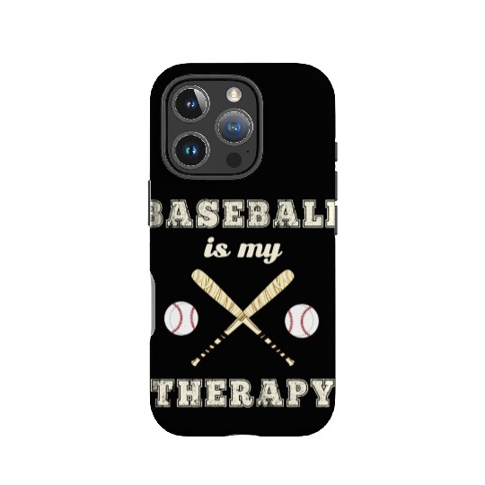 Baseball Is My Therapy Homerun evolution IPhone Cases